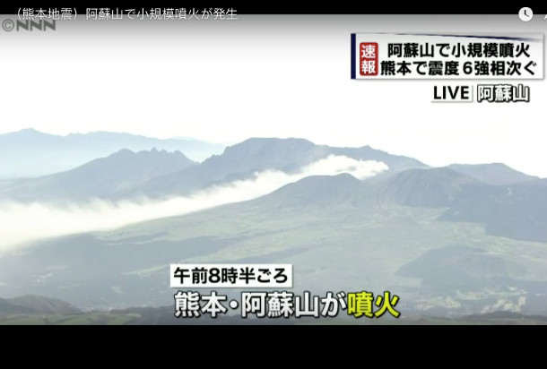 (VIDEO) Japan Volcanic Eruption Triggered By String of Earthquakes