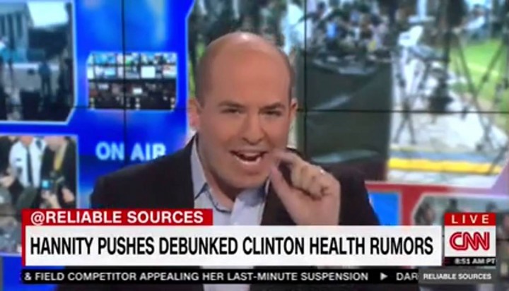 Not a Journalist: CNN's Brian Stelter Manages Clinton Health Cover-up