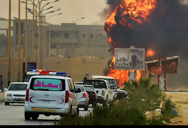 Fighting flares in Benghazi