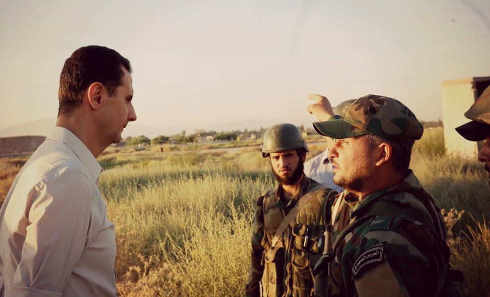 Assad on frontlines