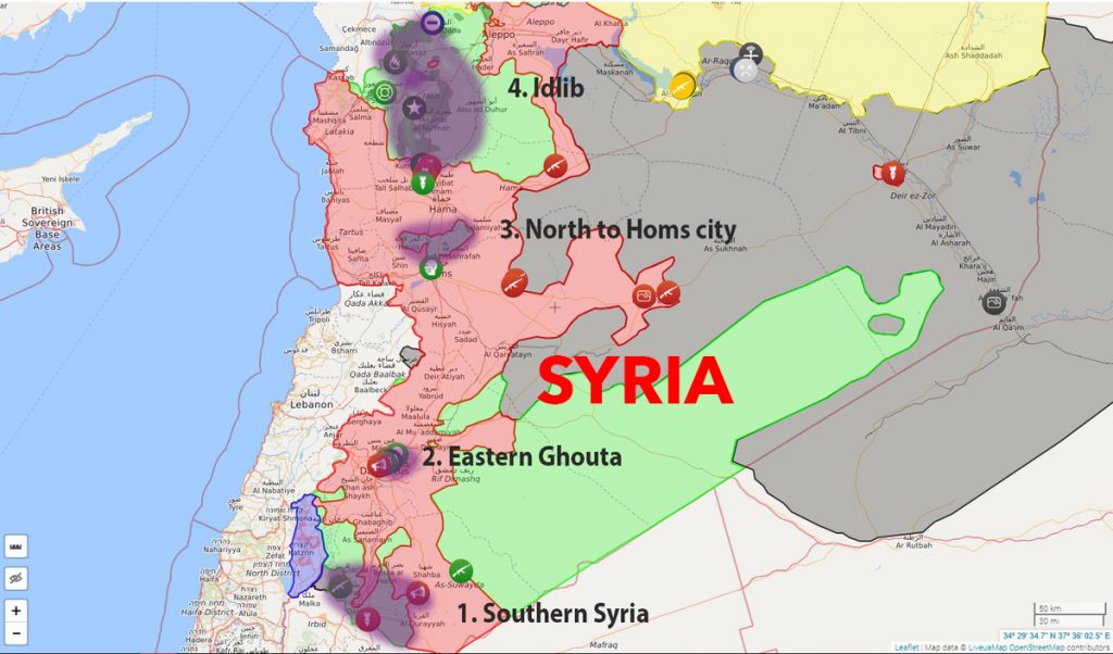 1 Syria Safe Zones Map