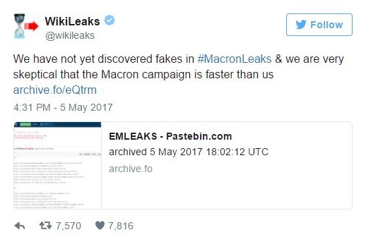 Wikileaks Macron leaks real