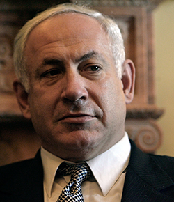 War criminal: Israel's Netanyahu.