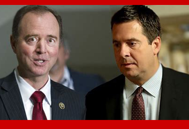 Russiagate's 'Game of Thrones': The ongoing partisan fued between Reps. Adam Schiff (D-CA) and Devin Nunes may be coming to an end with the stroke of Trump's pen.