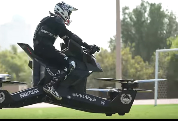(VIDEO) CHIPs Akbar: Dubai Police Unveil New 'Hoverbike 