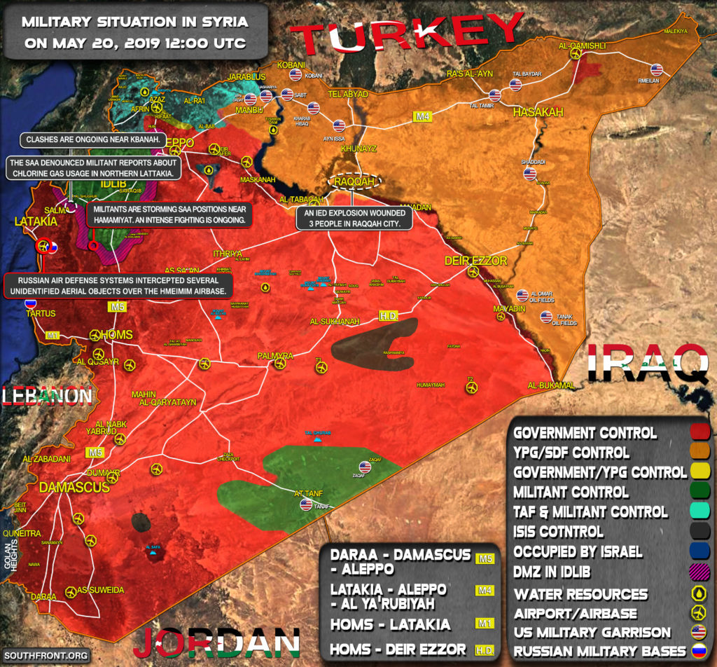 Map Update: Military Situation In Syria On May 20, 2019