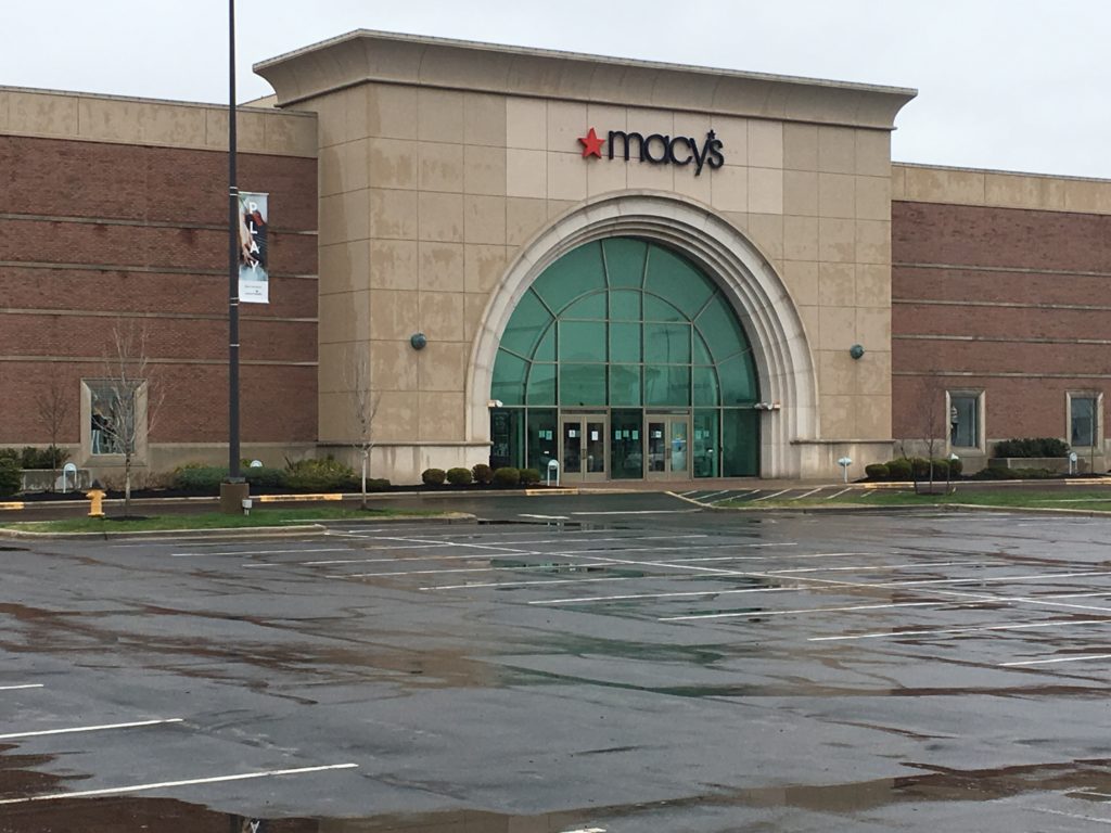 Macy's department store closed on a normal Wednesday afternoon in Leawood, Kansas.