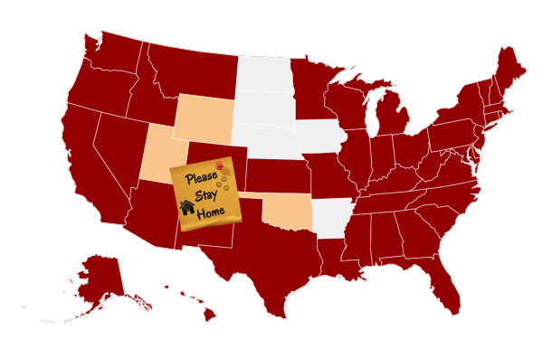 U.S. Statewide Lockdown Map
