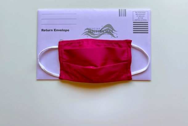 Mail-In Ballot with Mask