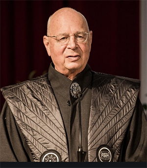 WEF spiritual leader and master of ceremonies, Klaus Schwab.