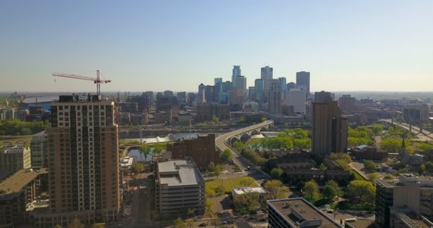 Minneapolis, aerial view